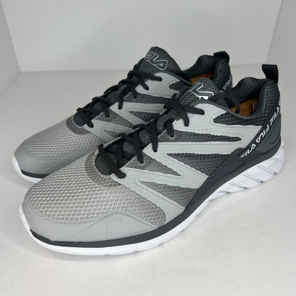 Fila Mens 1RM01405-063 Gray Memory Crytostride Low Top Size 12 Running Shoes - Picture 1 of 9